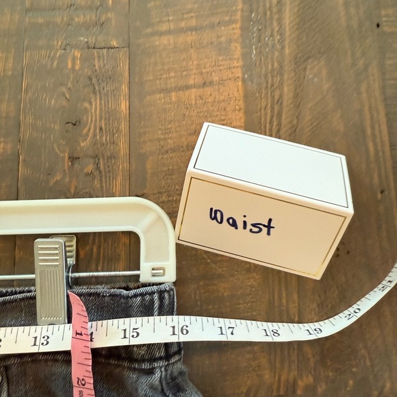 Aerie Charcoal Frayed lightweight denim Shorts size medium - Picture 4 of 5